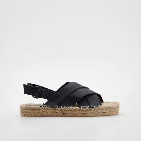 Espadrilles with leather