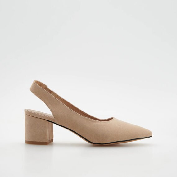 Leather wide Heels