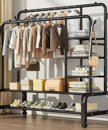 رف معطف معدني