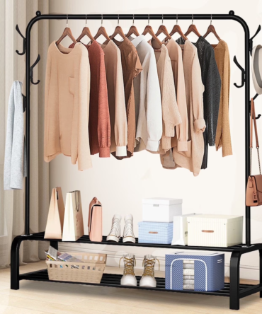 رف معطف معدني